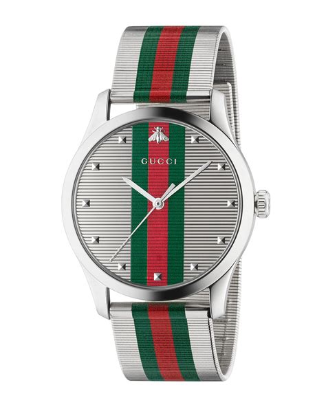 gucci steel mesh watch|stainless steel gucci watch men.